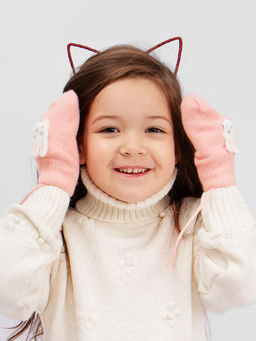 Варежки детские на шнурке Kim Lin  фото 4