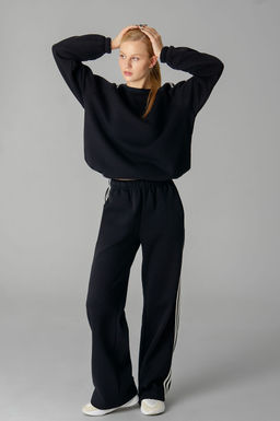 Арт. 2918 Костюм женский с начесом 46-54 (5 шт) Цвет:черный