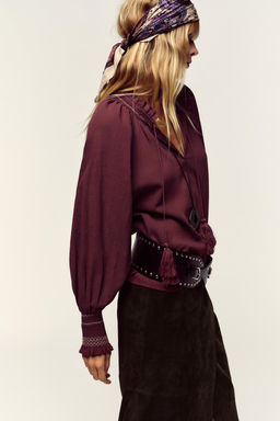 TASSEL EMBROIDERED SHIRT - Zara фото 3