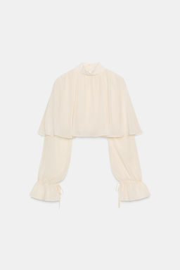 GEORGETTE CAPE TOP - Zara фото 5