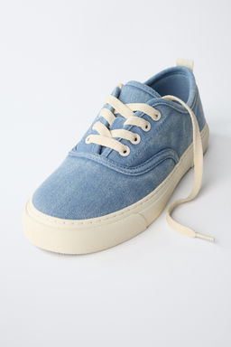 BAMBA CORDONES / Azul Lavanda - Zara фото 3