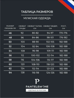 Термобелье кальсоны мужские PMK-012 - Pantelemone фото 17