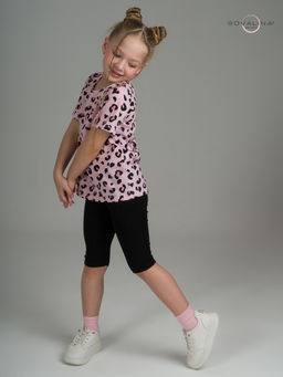 Костюм Актив нежный леопард-черный - Sovalina фото 25