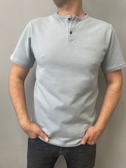 191 Футболка-поло, серый, пике