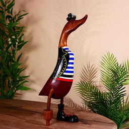 Сувенир «Утка - пират», 50 см, дерево