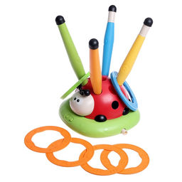 Тренажер - игра 3 в 1 «Божья коровка», электронная скакалка, кольцеброс, ракетница