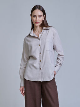 рубашка ЛЕН с ХЛОПКОМ - Трика фото 2