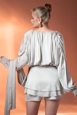 Платье Муза (жемчужный) - Эльза фото 43