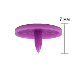 Кнопка Micron POM-15 Кнопки пластиковые пластик d 15 мм 15 шт. № 012 сиреневый