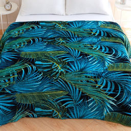 Плед Павлина Амазония, 150х200см, аэрософт 190г/м, полиэстер