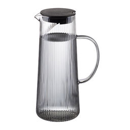 Кувшин 1,2 л AROMA цв. боросиликатного рельефного стекла с крышкой-фильтром из п/п арт. 106482