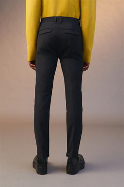 LIMITED EDITION PINSTRIPE SKINNY TROUSERS - Zara фото 4