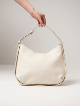 Сумка тоут кожаная Deboro 30422 бежевый лен