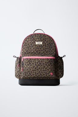 MOCHILA ANIMAL PRINT / Marr?n
