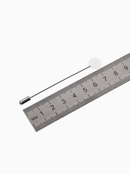 Основа Брошь-игла L= 7.5 см, площадка 1 см (набор 5 шт.), цвет серебро