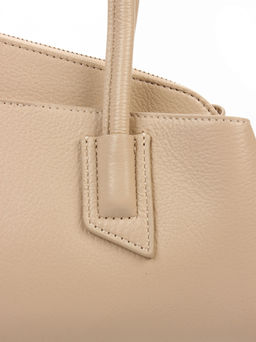 LACCOMA сумка АЛ3003-бежевый натуральная кожа хлопок  фото 5