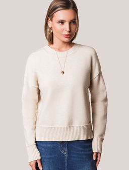 D39.353 Джемпер женский овсяный меланж