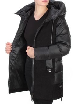 D6816 BLACK Куртка зимняя женская KARERSITER (200 гр. холлофайбера) - Fashion фото 9