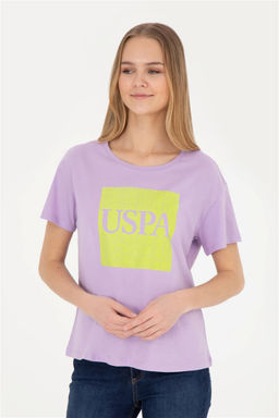 Женская сиреневая футболка - U.s. polo assn фото 8