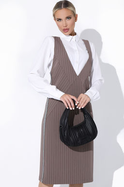 Сарафан Кайлин (полоска/мокко)