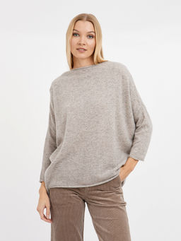 джемпер женский из кашемира с вырезом лодочка - Glenfield фото 3