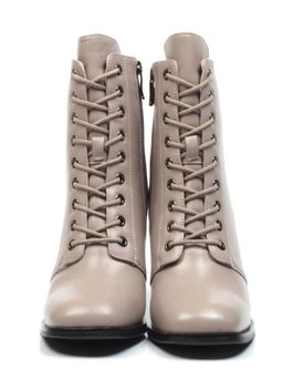 04-E29W-15HK BEIGE Ботинки зимние женские (натуральная кожа, натуральный мех)