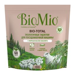 BIO-TOTAL Экологичные таблетки для посудомоечной машины с эф.маслом ЭВКАЛИПТА (30 шт) - Biomio фото 6