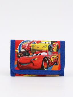 Кошелек детский на липучке «Тачки» синий 9×9×1