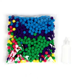 Картина помпонами Чудик, 20 х 20 см - Школа талантов фото 5