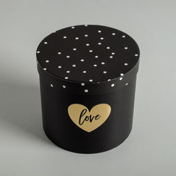 Набор коробок для цветов 4 в 1, упаковка подарочная, Чёрно-белый, 14?14?13 см - 20?20?17.5 см