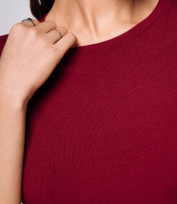 Футболка #КТ9005 (1), бордовый