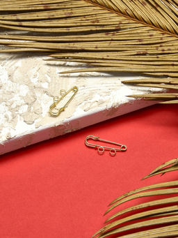 Цена за 2 шт. Булавка для подвесок PO-035, №01, 2 шт. 3.5×0.5 см, цвет золото
