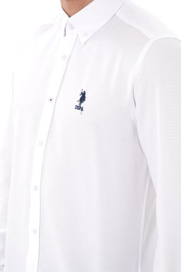 Erkek Beyaz Uzun Kollu Basic G_mlek Sepette S_rpriz _ndirim - U.s. polo assn фото 7