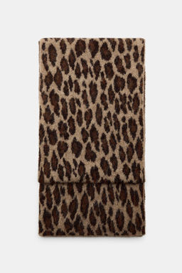 ANIMAL PRINT KNIT SCARF - Zara фото 8