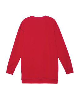 CONTE Хлопковая туника с мерцающей надписью Disney LTH 954 risky red risky red