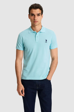 Erkek Slim Polo Yaka Aqua Basic Ti__rt