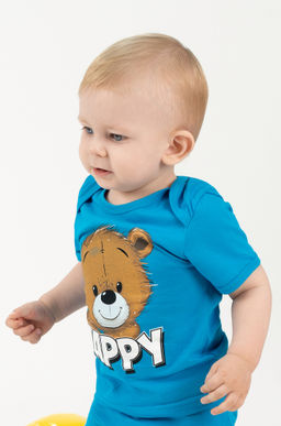 Комплект детский бирюза мишки