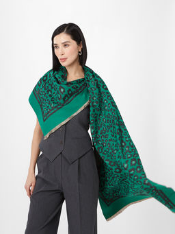 в составе ШЕРСТЬ и КАШЕМИР Большой, мягкий, теплый однотонный двусторонний палантин. - Tantino фото 4