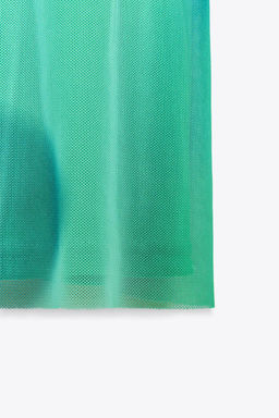 PRINTED TULLE MAXI DRESS - Zara фото 7
