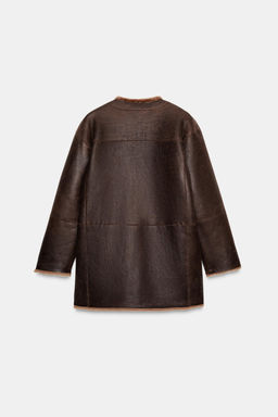 100% REVERSIBLE LEATHER COAT - Zara фото 10