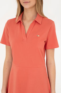 Женское пудровое трикотажное платье - U.s. polo assn фото 13