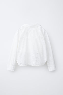 PACK CAMISA CON TOP SCHIFFLY / Blanco roto - Zara фото 4