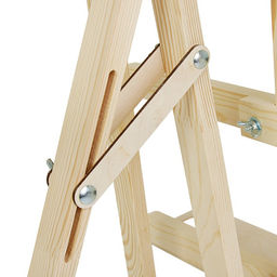 Мольберт тип «Лира» 170×63 см, (полка 60×12 см, с подстаканником), ТРАНСФОРМЕР, с бегунком, неокрашенное дерево, Calligrata №8