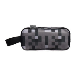 Пенал школьный, текстиль, 2 отделения, 22×10×7 см «Пиксельный мир»