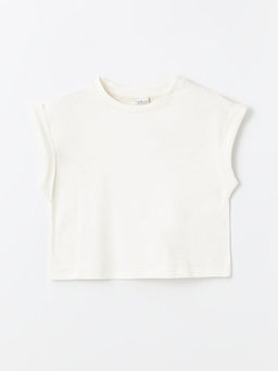 Bisiklet Yaka Basic K?sa Kollu K?z ?ocuk Ti??rt