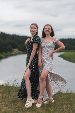 Платье Бонита (черный в цветок) - Nadi bordo фото 2