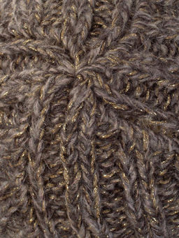 Шапка жен. мох+шерсть+виск+люр LB-BR55034 d.brown/gold - Labbra фото 3