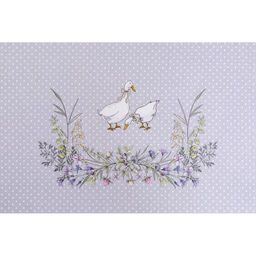 СКАТЕРТЬ ГУСИ ЛЕГАРД 220*160 СМ, СЕРЫЙ, 100 - Lefard фото 4