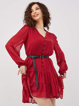 Платье Трэвис (рубиновый) - Nadi bordo фото 18