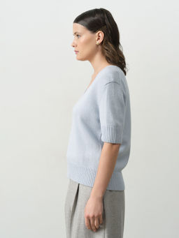 Джемпер женский из кашемира 3060 аквамарин